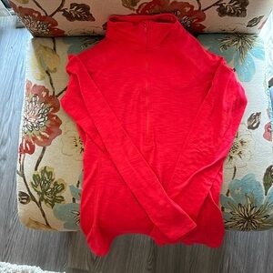 Bright pink under armour half zip